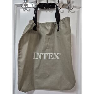 INTEX Air Mattress Drawstring Tote Bag Double Canvas Handles 22x20"